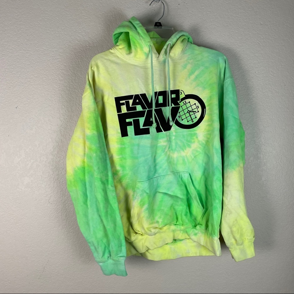 Flavor Flav Tie Dye Vintage Jacket Hoodie Medium